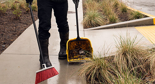 Garza Sweeping Parking Lot Cleaning and Sweeping Day Porter Services